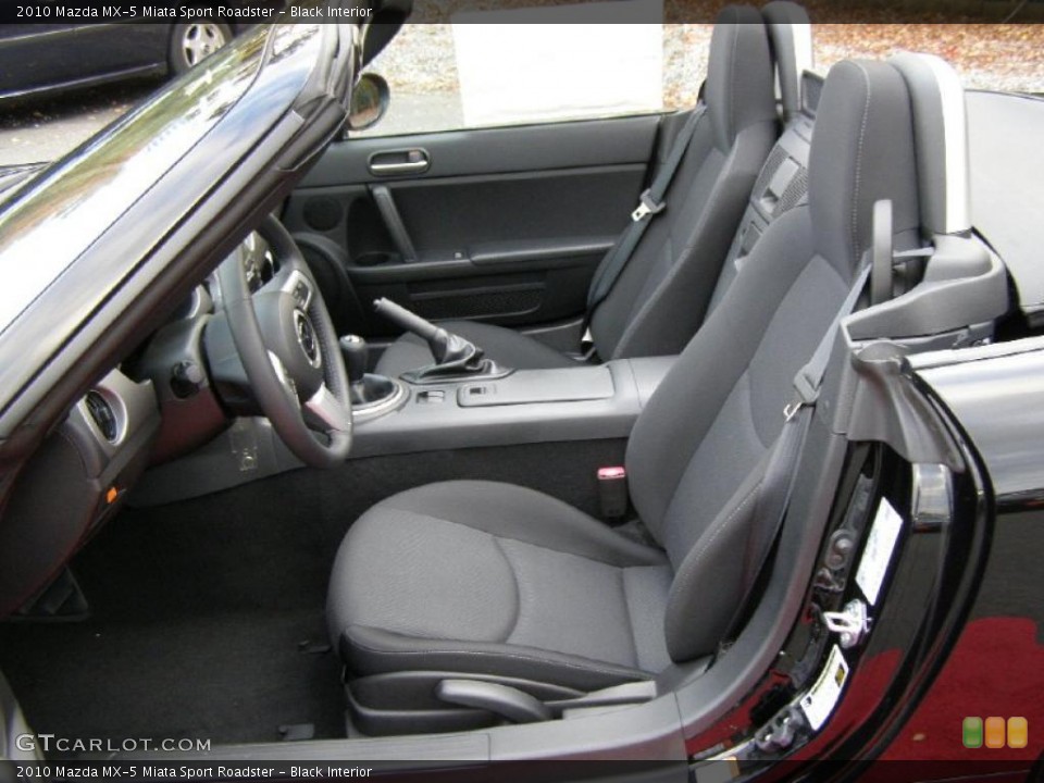 Black Interior Photo for the 2010 Mazda MX-5 Miata Sport Roadster #39410053