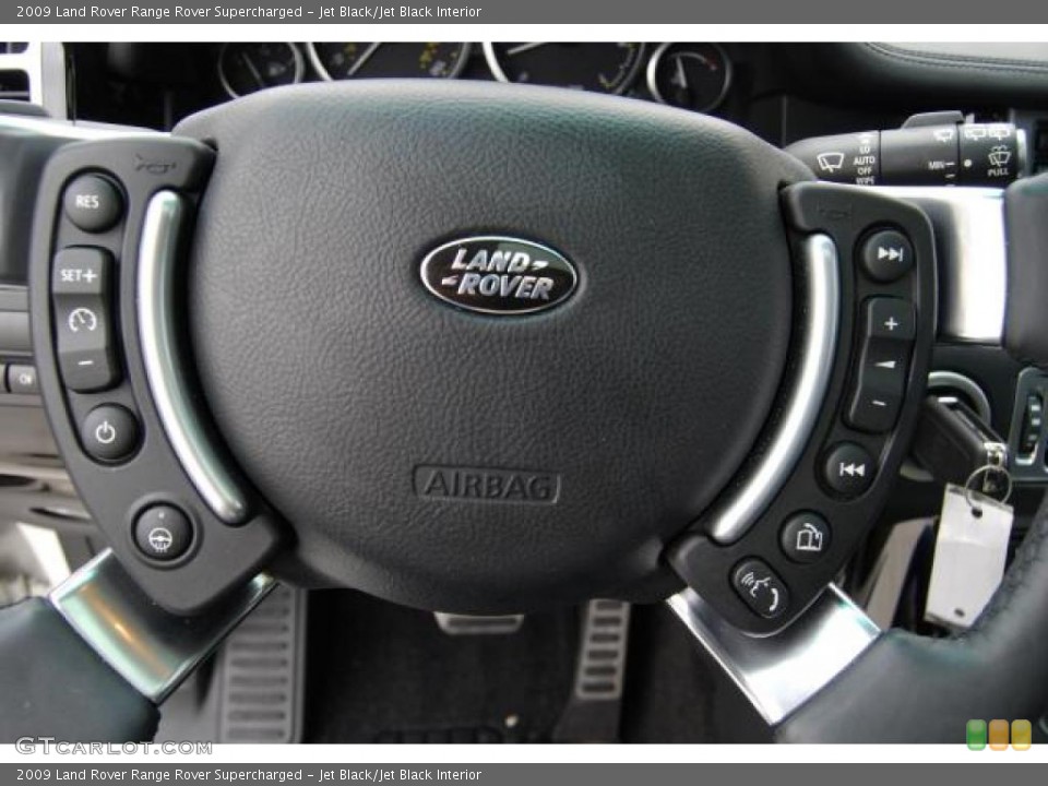 Jet Black/Jet Black Interior Controls for the 2009 Land Rover Range Rover Supercharged #39410517
