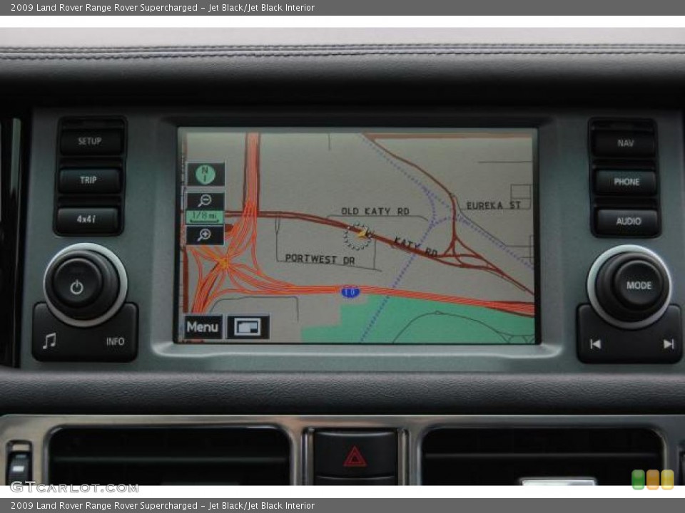 Jet Black/Jet Black Interior Navigation for the 2009 Land Rover Range Rover Supercharged #39410549