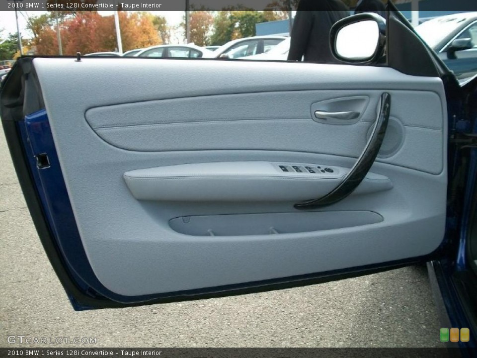 Taupe Interior Door Panel for the 2010 BMW 1 Series 128i Convertible #39410581