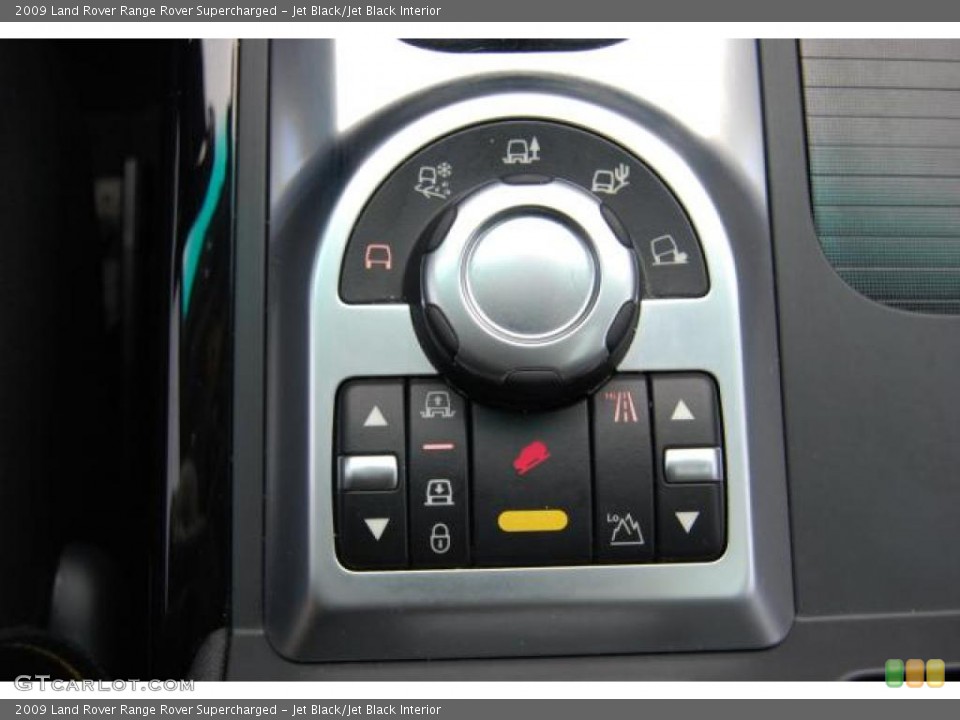 Jet Black/Jet Black Interior Controls for the 2009 Land Rover Range Rover Supercharged #39410585