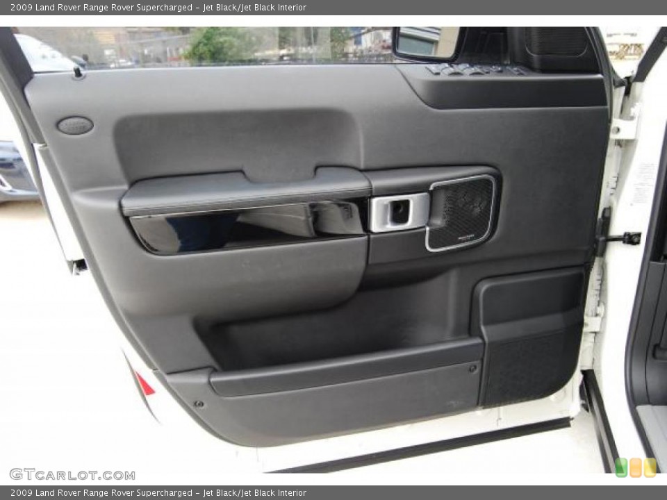 Jet Black/Jet Black Interior Door Panel for the 2009 Land Rover Range Rover Supercharged #39410821