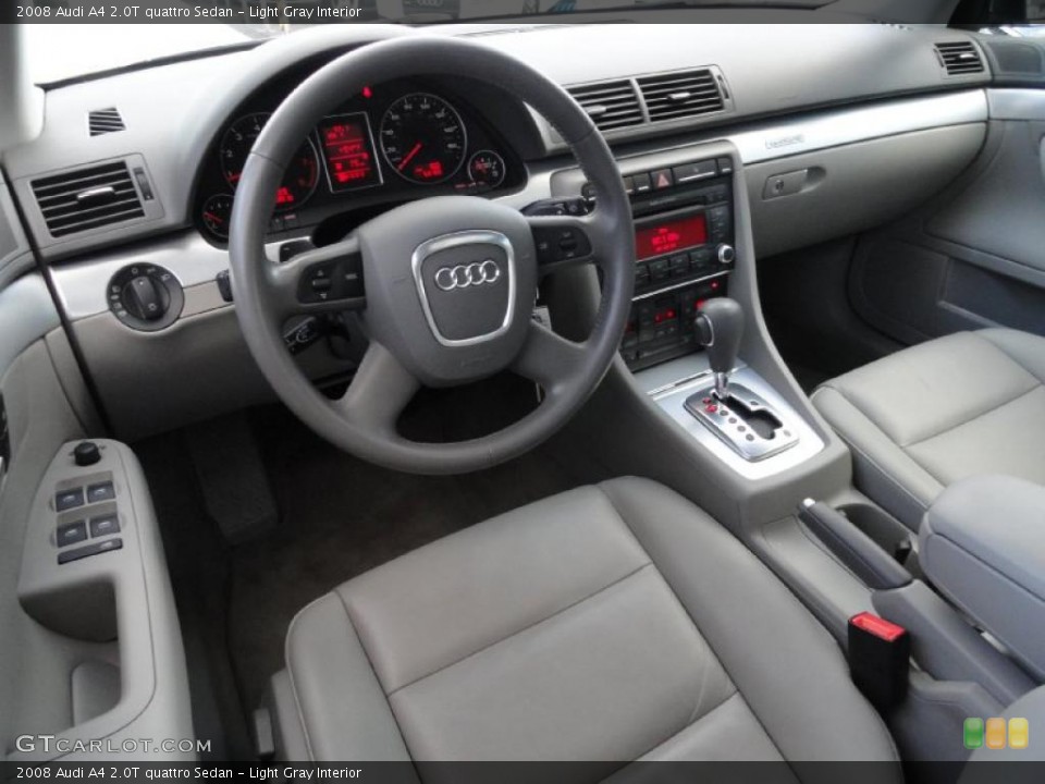 Light Gray Interior Prime Interior for the 2008 Audi A4 2.0T quattro Sedan #39411289
