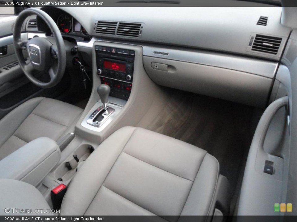 Light Gray Interior Dashboard for the 2008 Audi A4 2.0T quattro Sedan #39411305