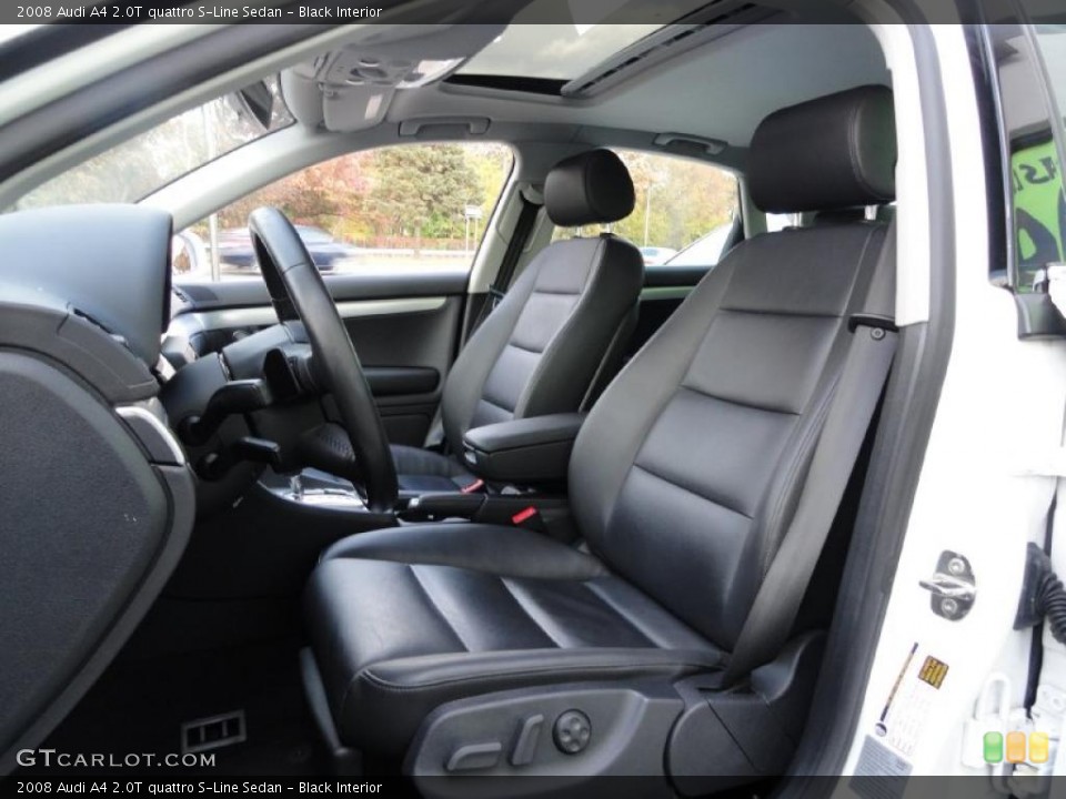 Black Interior Photo for the 2008 Audi A4 2.0T quattro S-Line Sedan #39411733