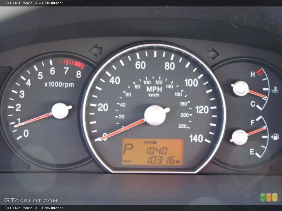 Gray Interior Gauges for the 2010 Kia Rondo LX #39411921