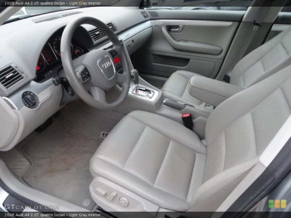 Light Gray Interior Prime Interior for the 2008 Audi A4 2.0T quattro Sedan #39412229