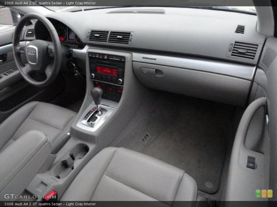 Light Gray Interior Dashboard for the 2008 Audi A4 2.0T quattro Sedan #39412257