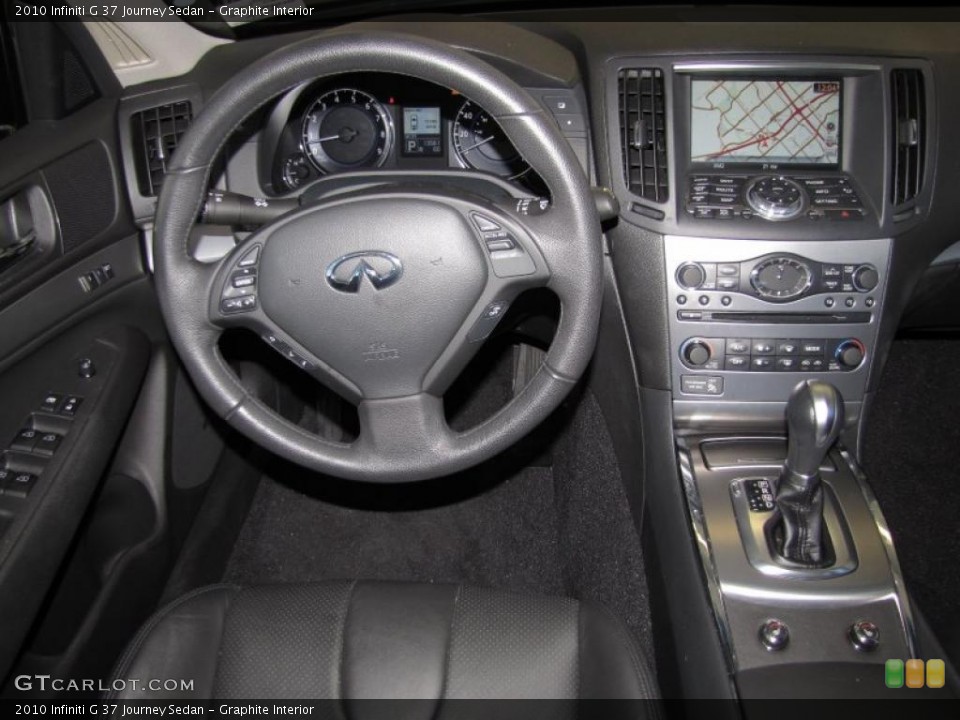 Graphite Interior Controls for the 2010 Infiniti G 37 Journey Sedan #39412605