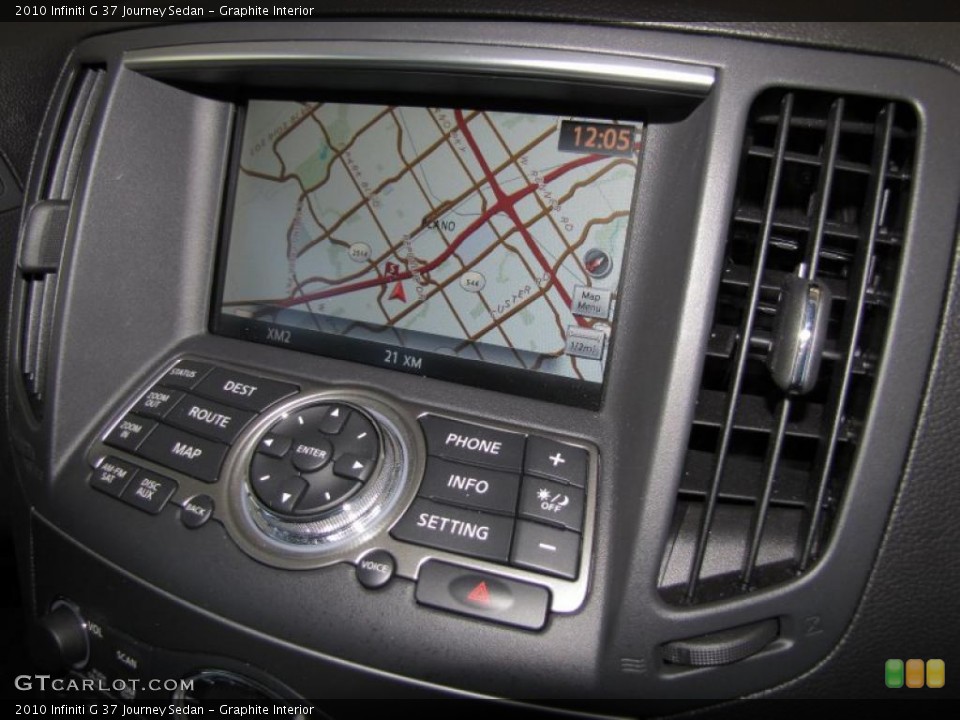 Graphite Interior Navigation for the 2010 Infiniti G 37 Journey Sedan #39412625