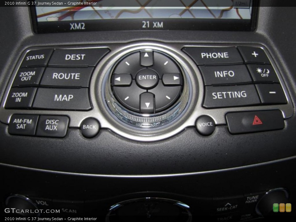 Graphite Interior Controls for the 2010 Infiniti G 37 Journey Sedan #39412641