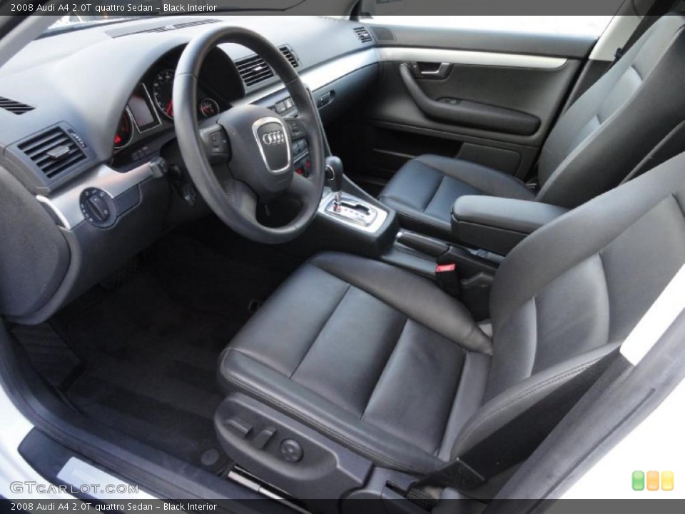 Black Interior Prime Interior for the 2008 Audi A4 2.0T quattro Sedan #39412721