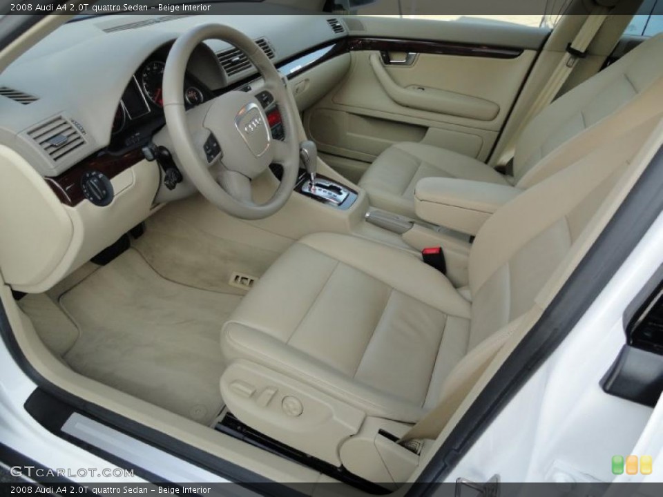 Beige Interior Dashboard for the 2008 Audi A4 2.0T quattro Sedan #39412949