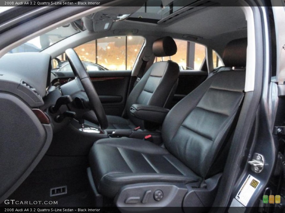 Black Interior Photo for the 2008 Audi A4 3.2 Quattro S-Line Sedan #39413725