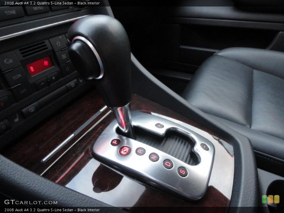 Black Interior Transmission for the 2008 Audi A4 3.2 Quattro S-Line Sedan #39413797