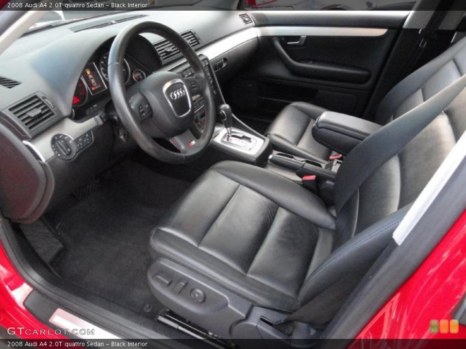 Black Interior Prime Interior for the 2008 Audi A4 2.0T quattro Sedan #39414033