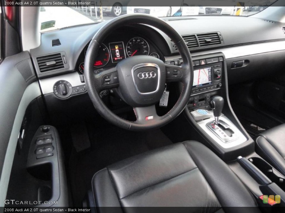 Black Interior Dashboard for the 2008 Audi A4 2.0T quattro Sedan #39414049
