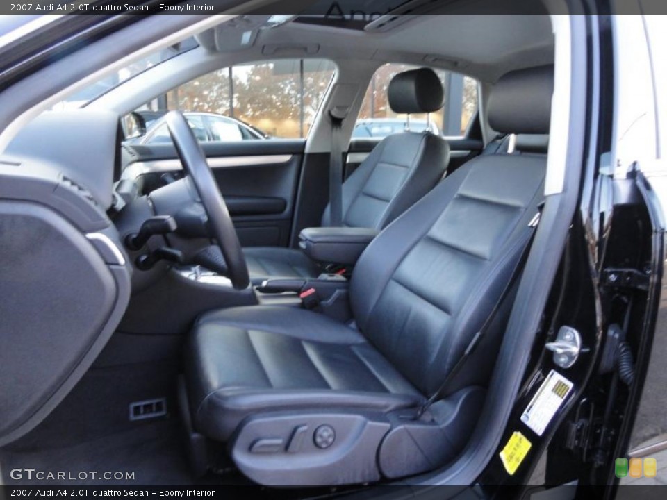 Ebony Interior Photo for the 2007 Audi A4 2.0T quattro Sedan #39414317
