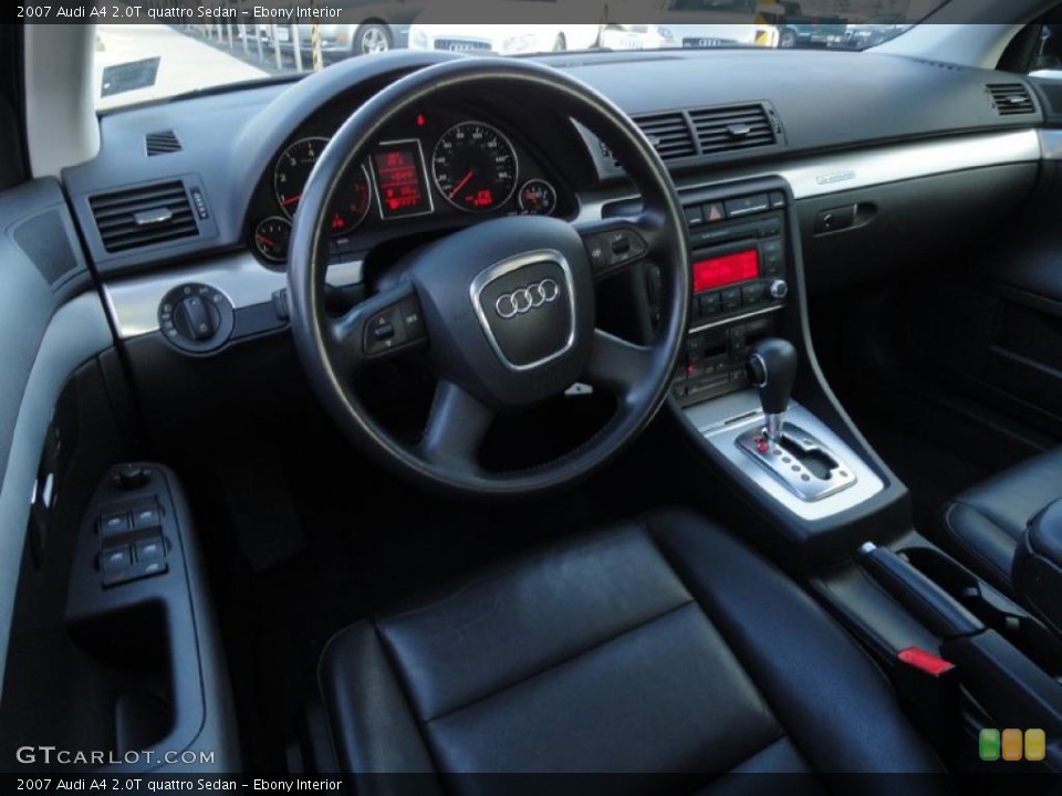Ebony Interior Prime Interior for the 2007 Audi A4 2.0T quattro Sedan #39414345