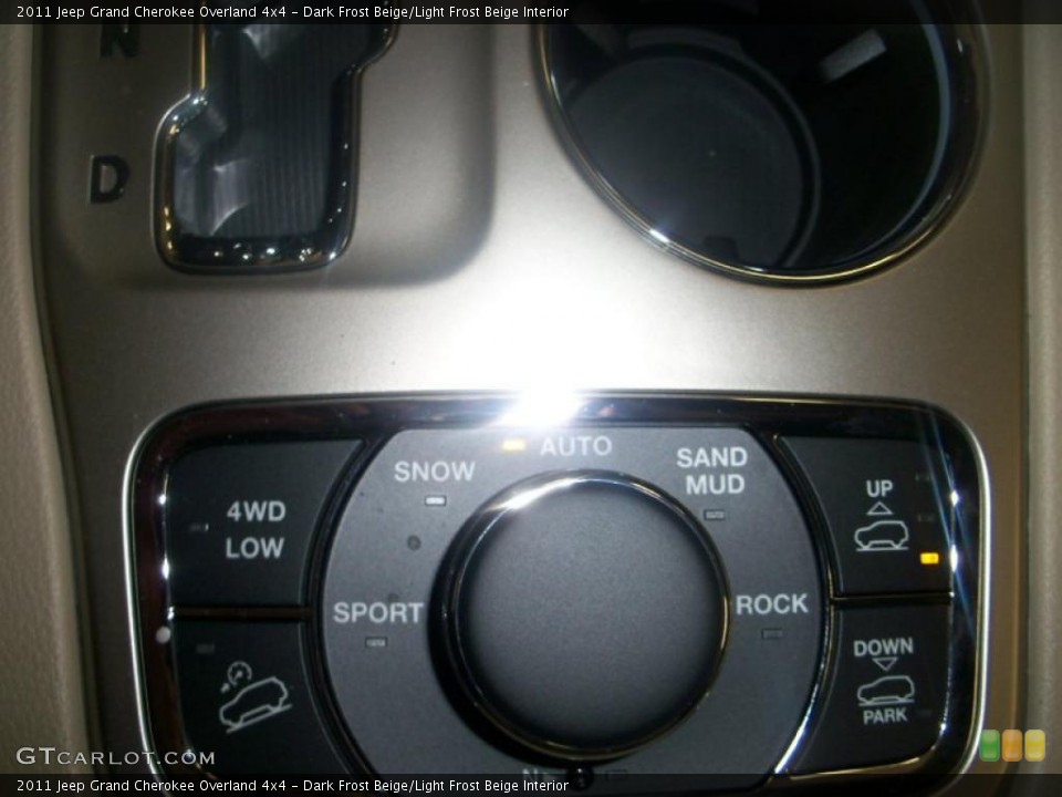 Dark Frost Beige/Light Frost Beige Interior Controls for the 2011 Jeep Grand Cherokee Overland 4x4 #39415389