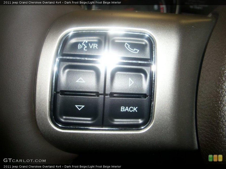 Dark Frost Beige/Light Frost Beige Interior Controls for the 2011 Jeep Grand Cherokee Overland 4x4 #39415421