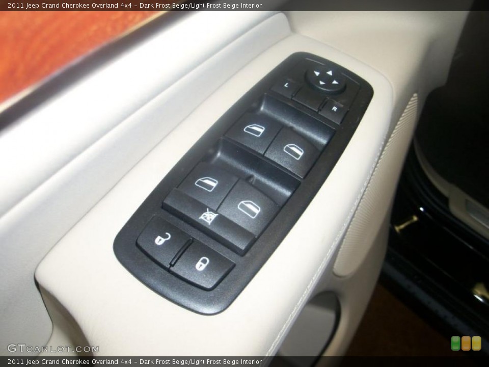 Dark Frost Beige/Light Frost Beige Interior Controls for the 2011 Jeep Grand Cherokee Overland 4x4 #39415585