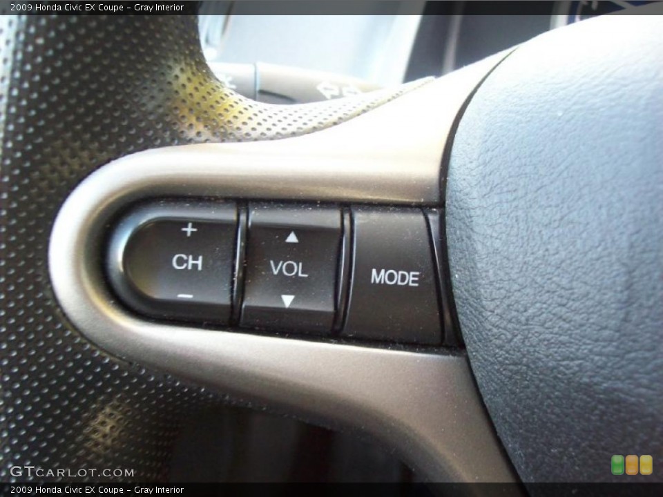 Gray Interior Controls for the 2009 Honda Civic EX Coupe #39415785