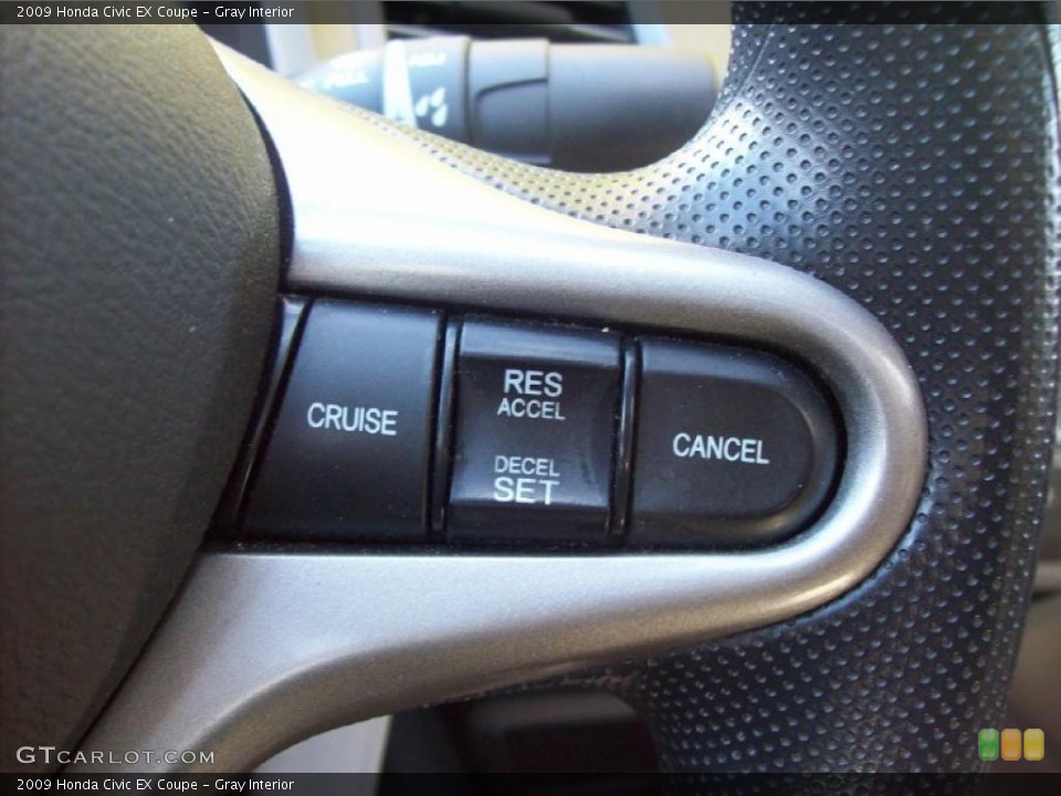 Gray Interior Controls for the 2009 Honda Civic EX Coupe #39415801