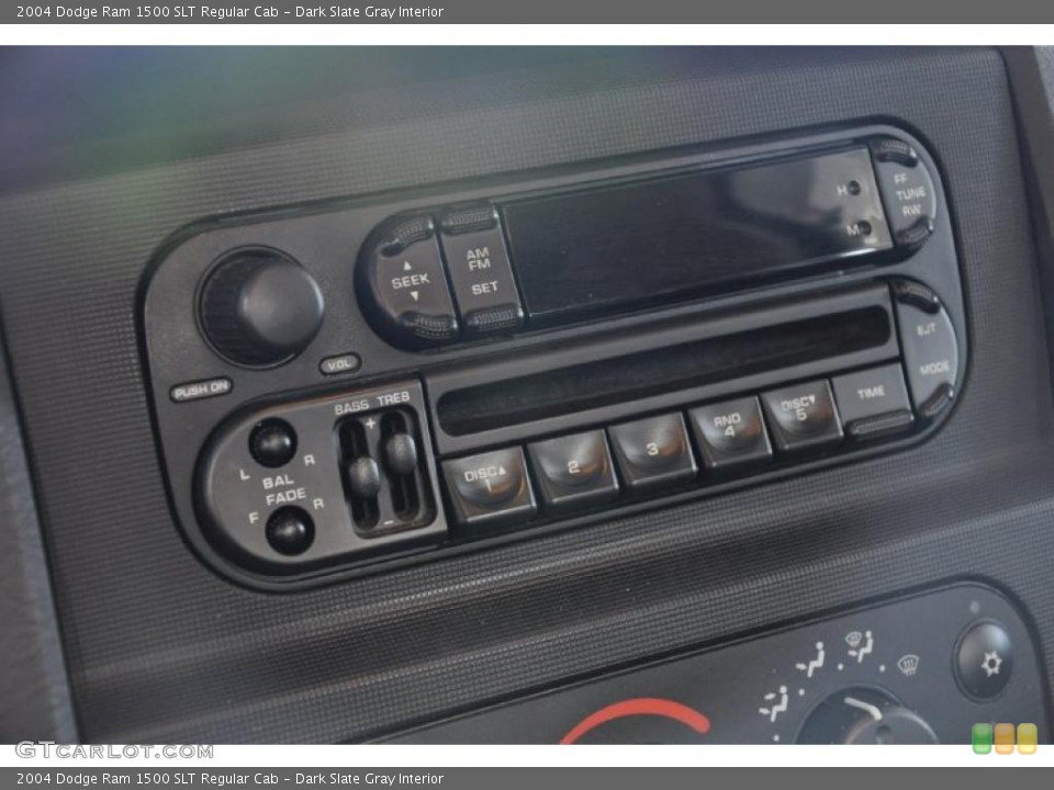 Dark Slate Gray Interior Controls for the 2004 Dodge Ram 1500 SLT Regular Cab #39418125