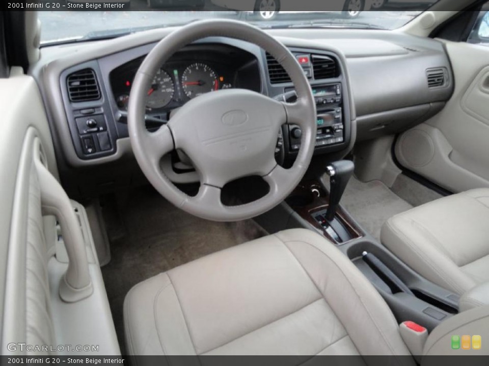 Stone Beige 2001 Infiniti G Interiors