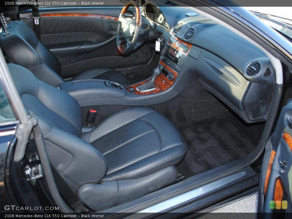 Black Interior Photo for the 2008 Mercedes-Benz CLK 550 Cabriolet #39419001