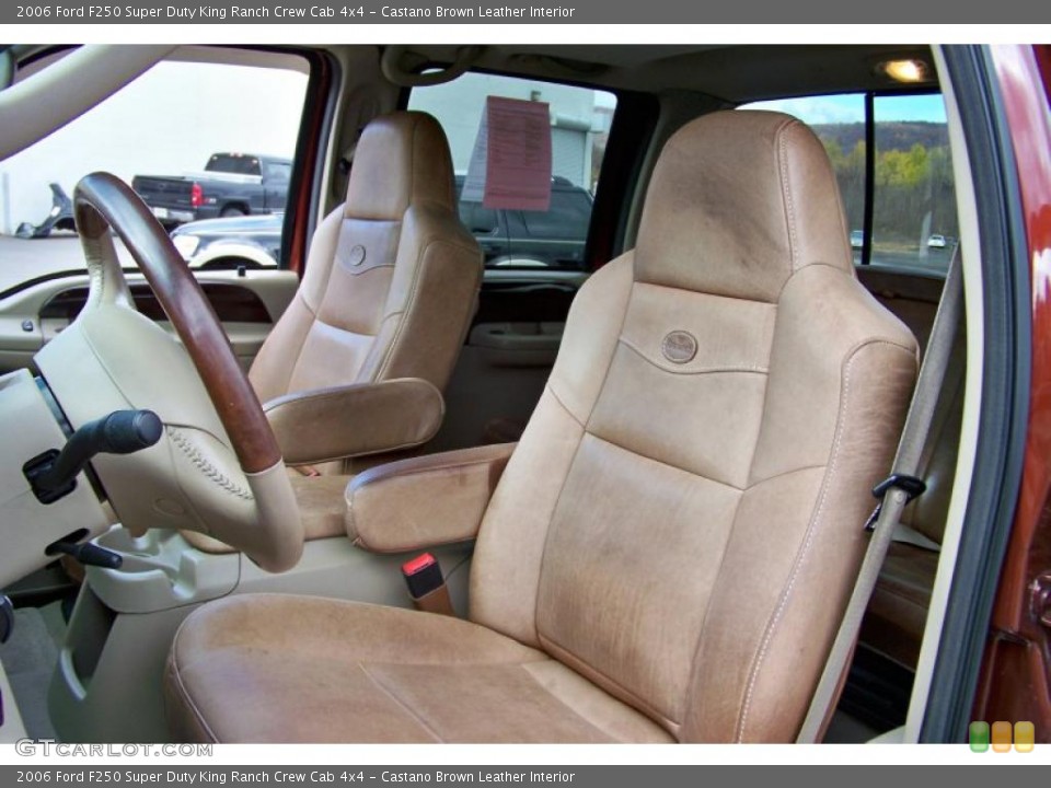 Castano Brown Leather Interior Photo for the 2006 Ford F250 Super Duty King Ranch Crew Cab 4x4 #39419913