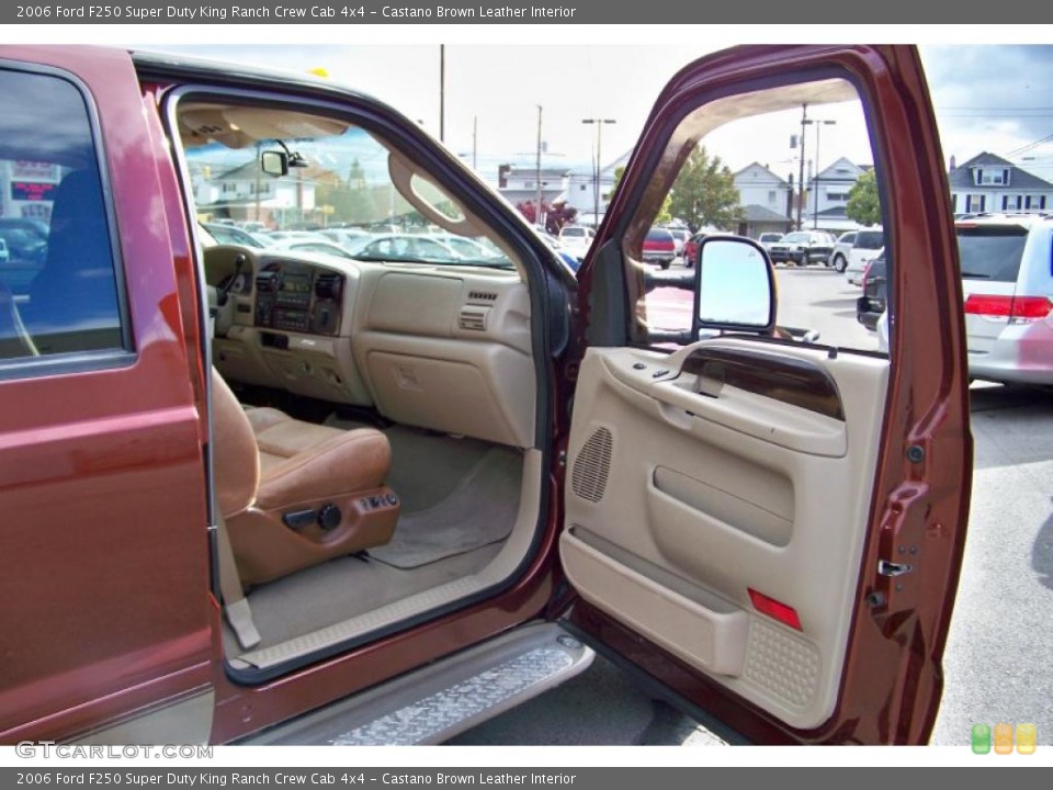 Castano Brown Leather Interior Photo for the 2006 Ford F250 Super Duty King Ranch Crew Cab 4x4 #39419969