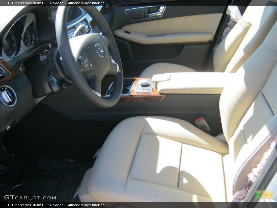 Almond/Black Interior Photo for the 2011 Mercedes-Benz E 350 Sedan #39421690