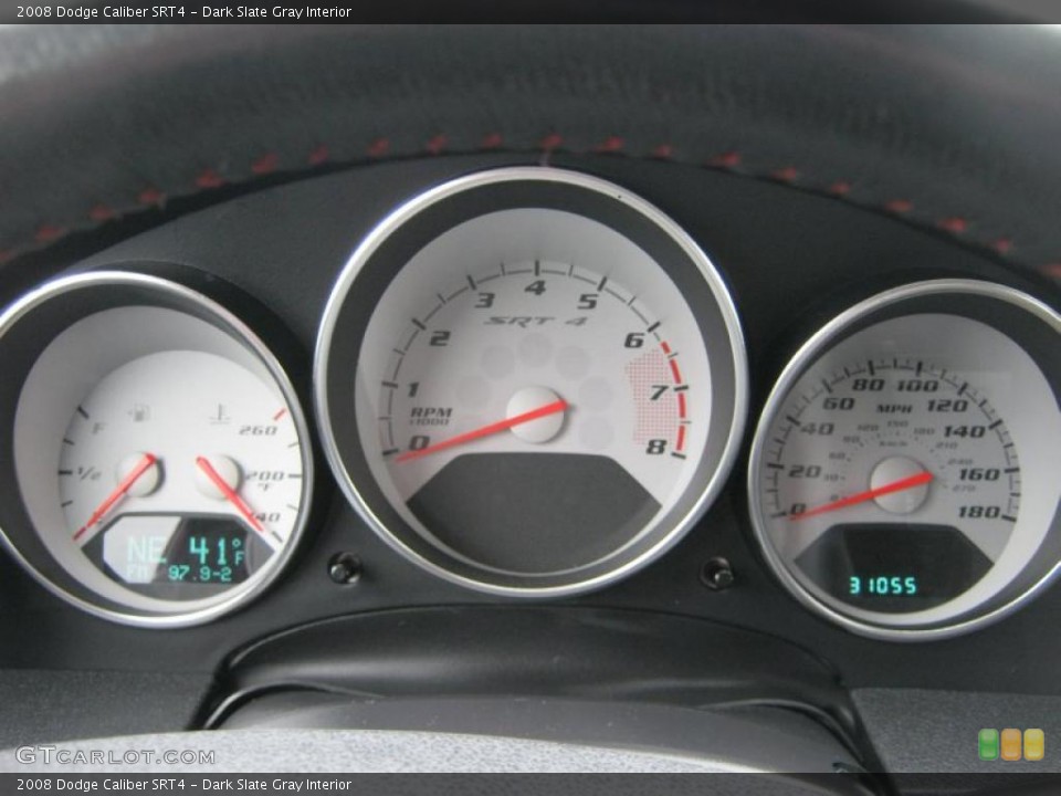 Dark Slate Gray Interior Gauges for the 2008 Dodge Caliber SRT4 #39421910