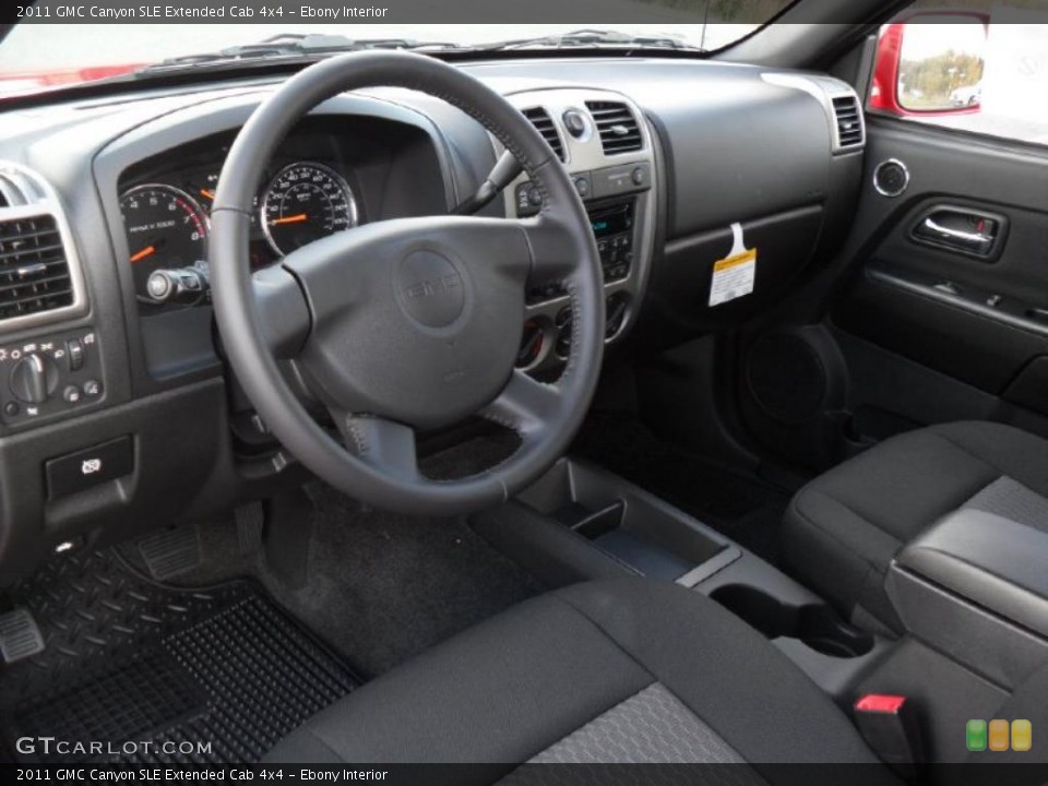 Ebony Interior Prime Interior for the 2011 GMC Canyon SLE Extended Cab 4x4 #39423418