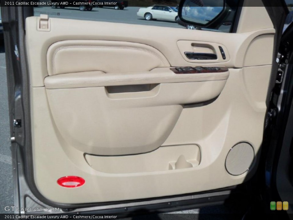 Cashmere/Cocoa Interior Door Panel for the 2011 Cadillac Escalade Luxury AWD #39423571