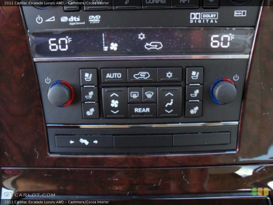 Cashmere/Cocoa Interior Controls for the 2011 Cadillac Escalade Luxury AWD #39423622