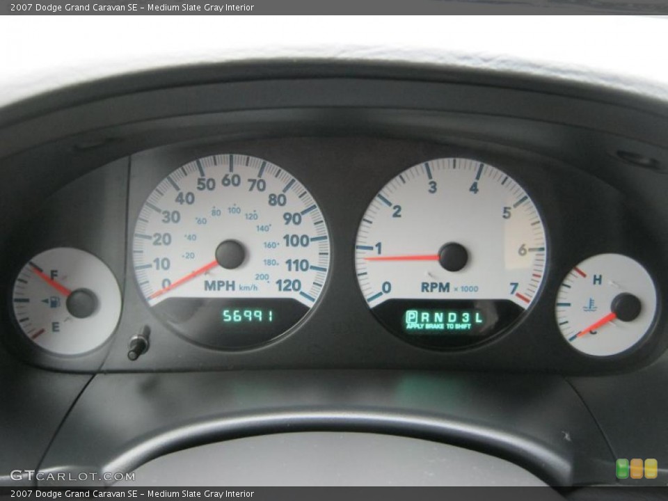 Medium Slate Gray Interior Gauges for the 2007 Dodge Grand Caravan SE #39424282