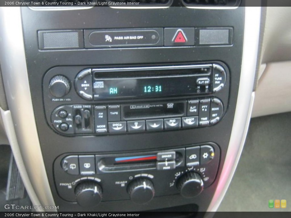 Dark Khaki/Light Graystone Interior Controls for the 2006 Chrysler Town & Country Touring #39424618