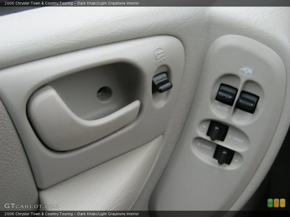 Dark Khaki/Light Graystone Interior Controls for the 2006 Chrysler Town & Country Touring #39424746