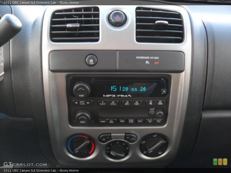 Ebony Interior Controls for the 2011 GMC Canyon SLE Extended Cab #39425886