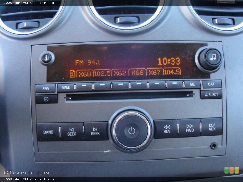 Tan Interior Controls for the 2008 Saturn VUE XE #39426278