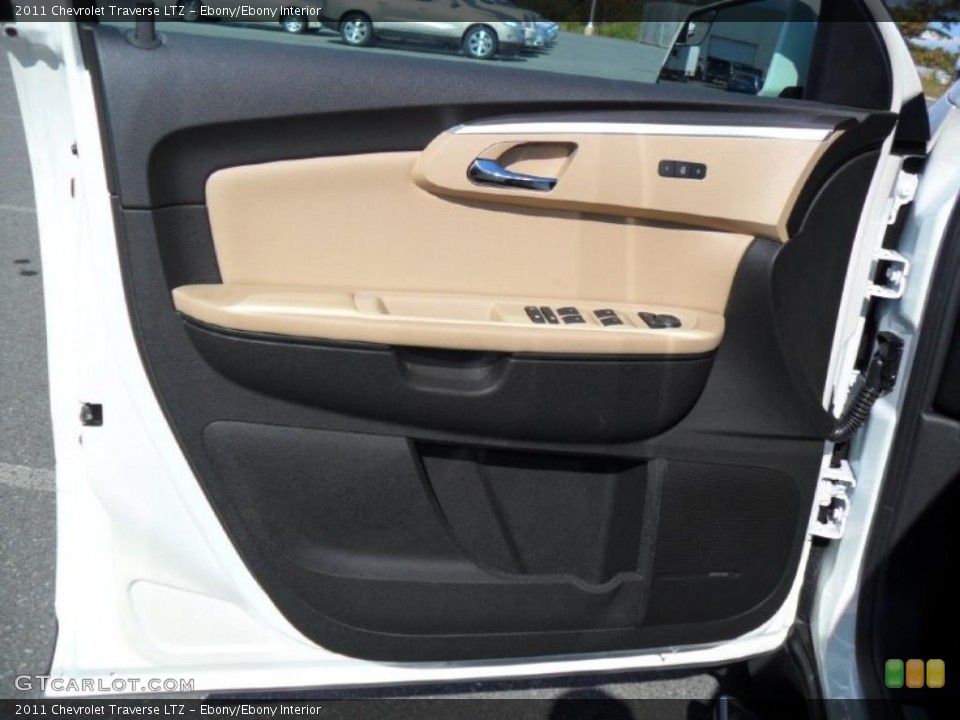 Ebony/Ebony Interior Door Panel for the 2011 Chevrolet Traverse LTZ #39426642