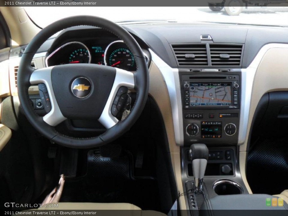 Ebony/Ebony Interior Dashboard for the 2011 Chevrolet Traverse LTZ #39426802