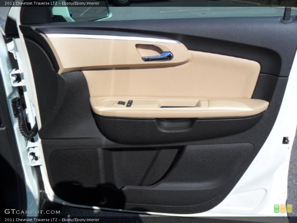 Ebony/Ebony Interior Door Panel for the 2011 Chevrolet Traverse LTZ #39426894