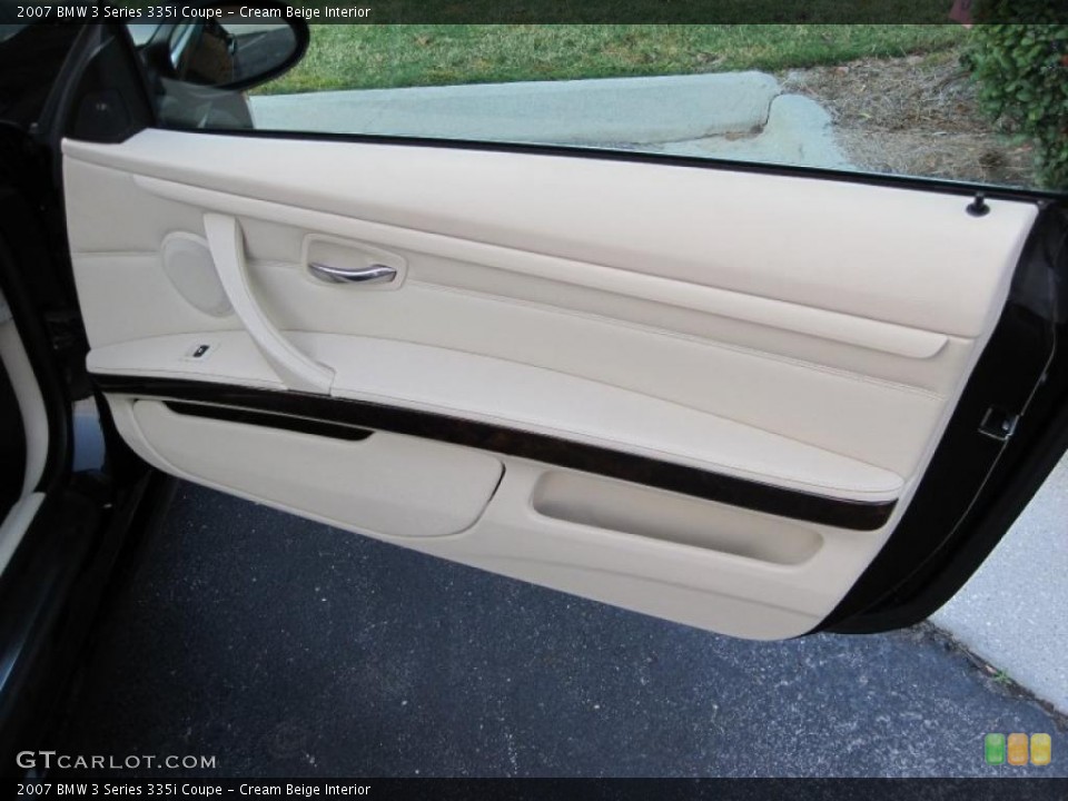 Cream Beige Interior Door Panel for the 2007 BMW 3 Series 335i Coupe #39426918