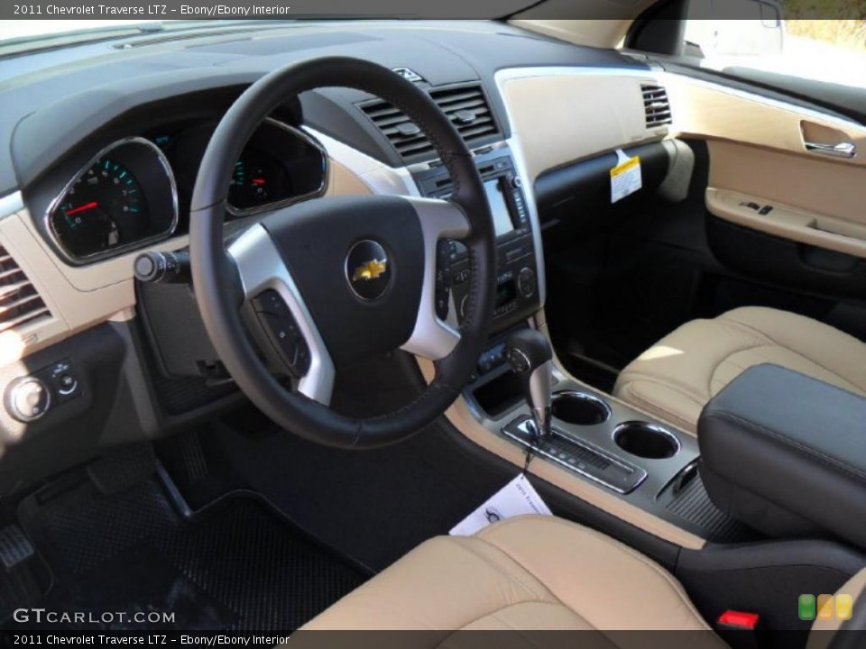 Ebony/Ebony Interior Prime Interior for the 2011 Chevrolet Traverse LTZ #39426954