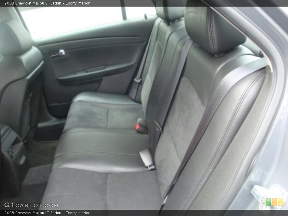 Ebony Interior Photo for the 2008 Chevrolet Malibu LT Sedan #39427550