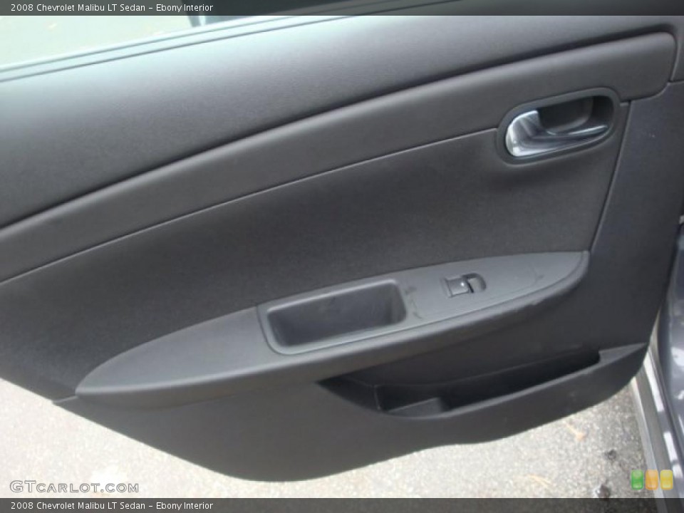Ebony Interior Door Panel for the 2008 Chevrolet Malibu LT Sedan #39427582